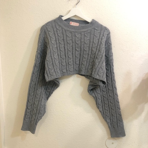 Set of cropped Knit sweater top and short - Picture 6 of 8
